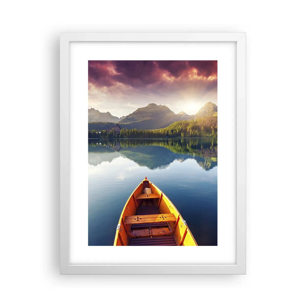 Affiche dans un cadre blanc - Poster - Rien contre nature - 30x40 cm