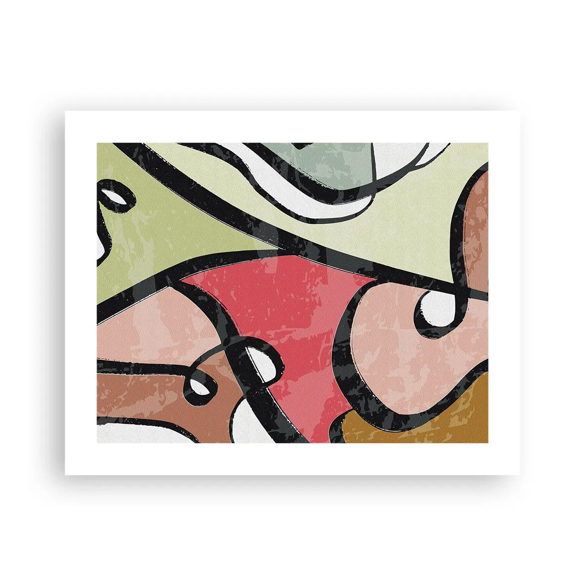 Affiche - Poster - Pirouettes parmi les couleurs - 50x40 cm