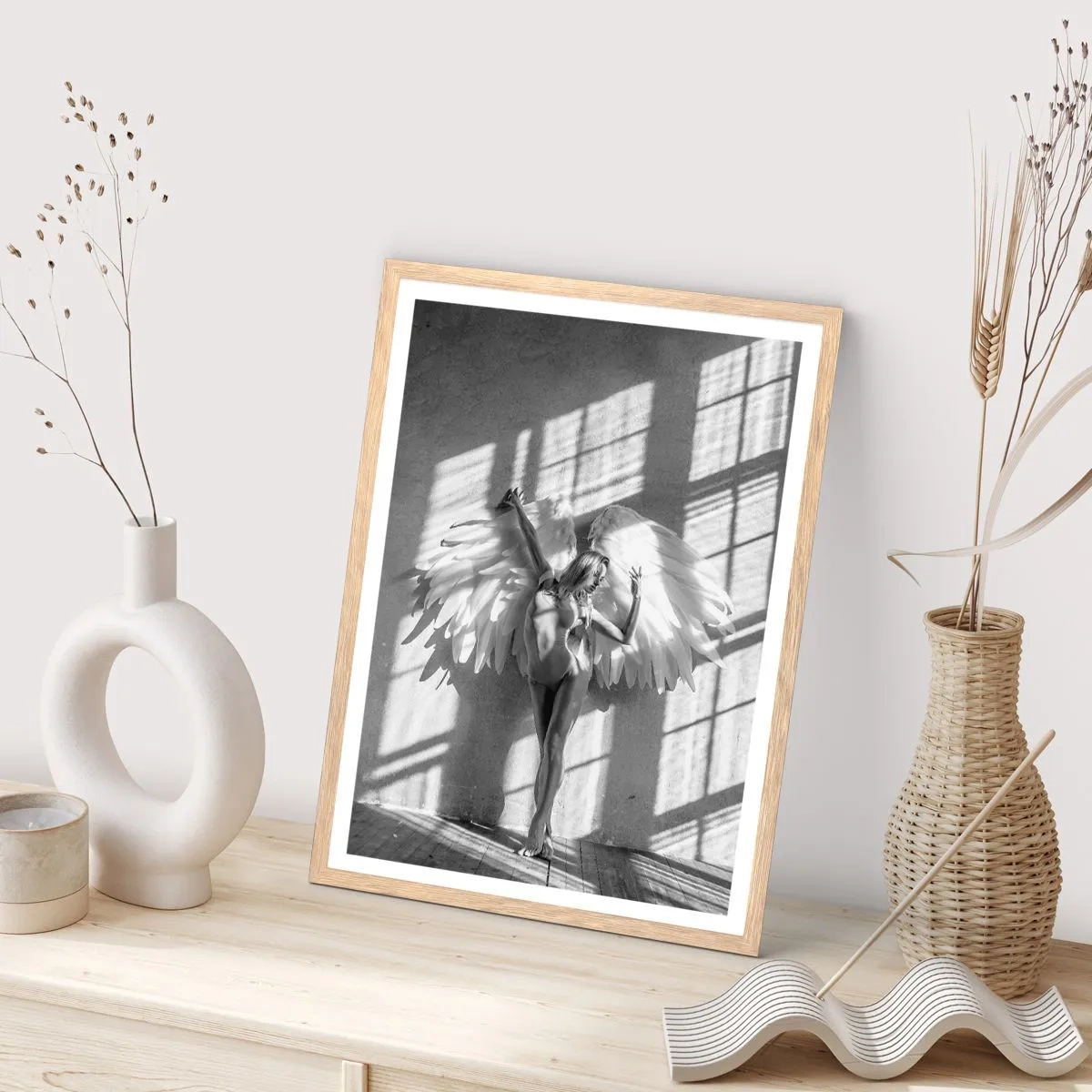 Affiche dans un chêne clair - Poster - Directement du ciel - 61x91 cm