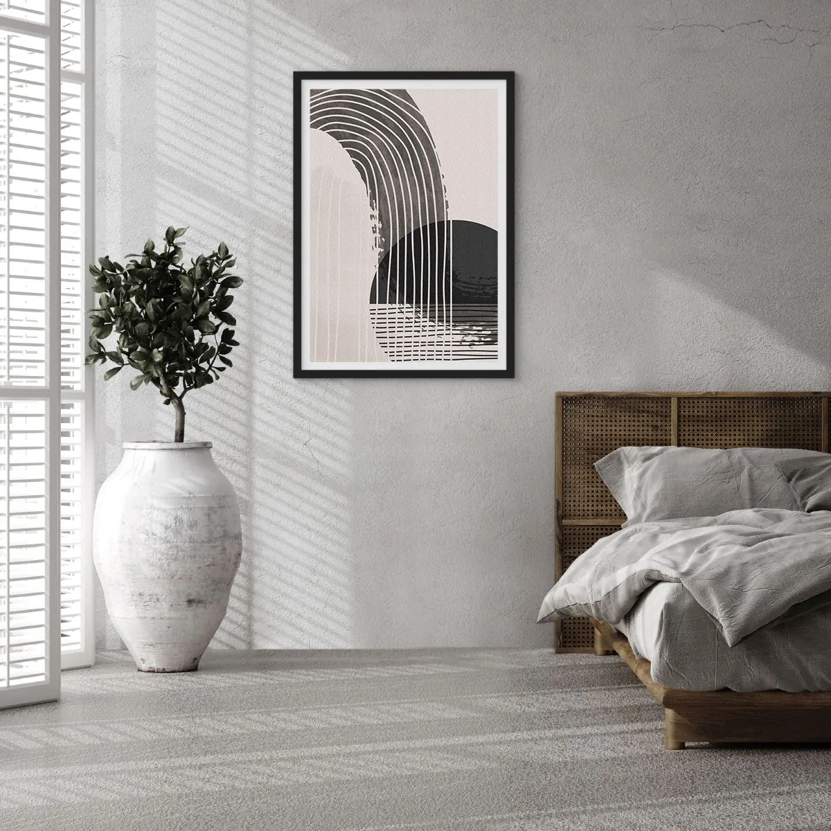 Affiche dans un cadre noir - Poster - Aller et retour - 70x100 cm