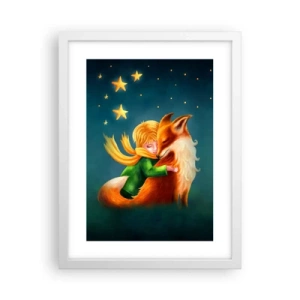 Affiche dans un cadre blanc - Poster - Petit Prince - 30x40 cm