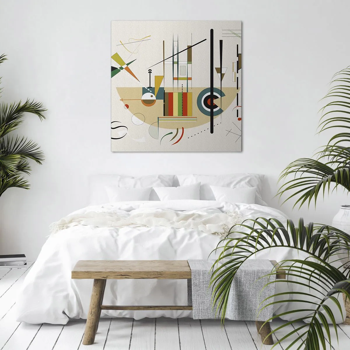 Impression sur toile - Image sur toile - Et le monde s’amuse - 30x30 cm