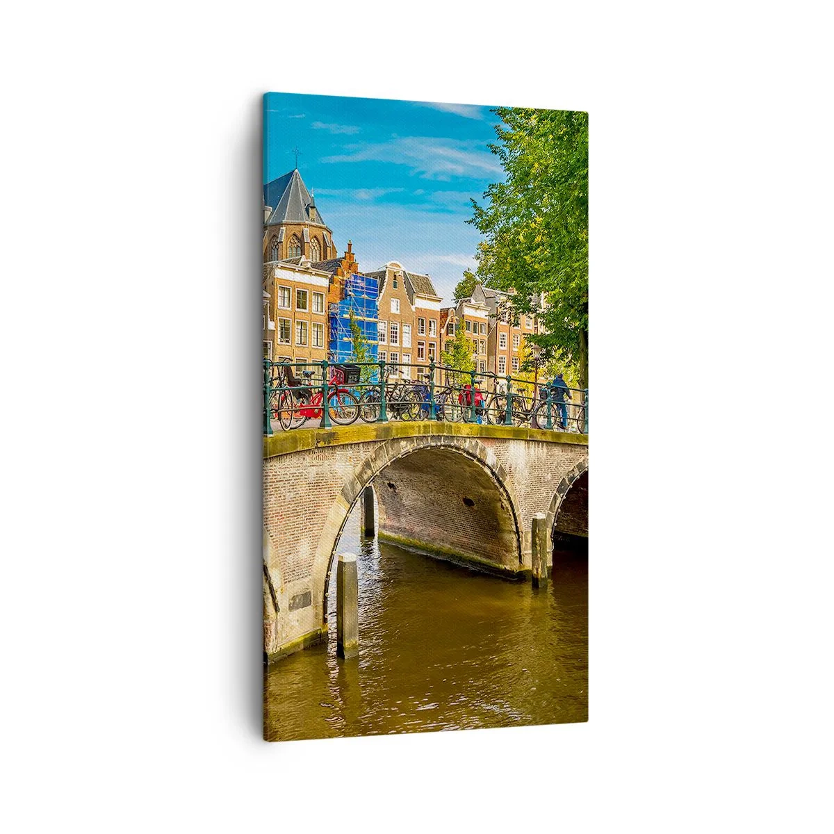 Impression sur toile - Image sur toile - Le printemps sur le canal - 45x80 cm
