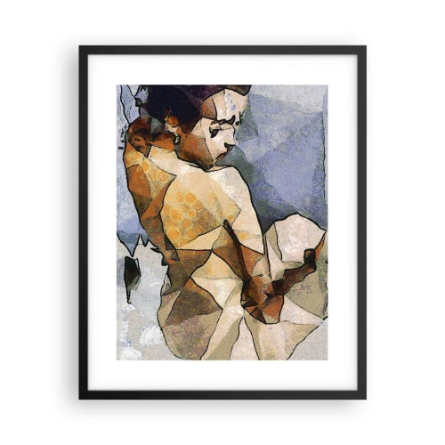 Affiche dans un cadre noir - Poster - Dans l'esprit du cubisme - 40x50 cm