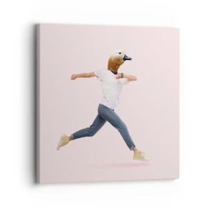 Impression sur toile - Image sur toile - Une pincée d'absurdité - 30x30 cm