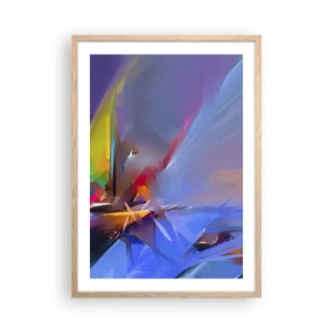 Affiche dans un chêne clair - Poster - Hélices comme un oiseau - 50x70 cm