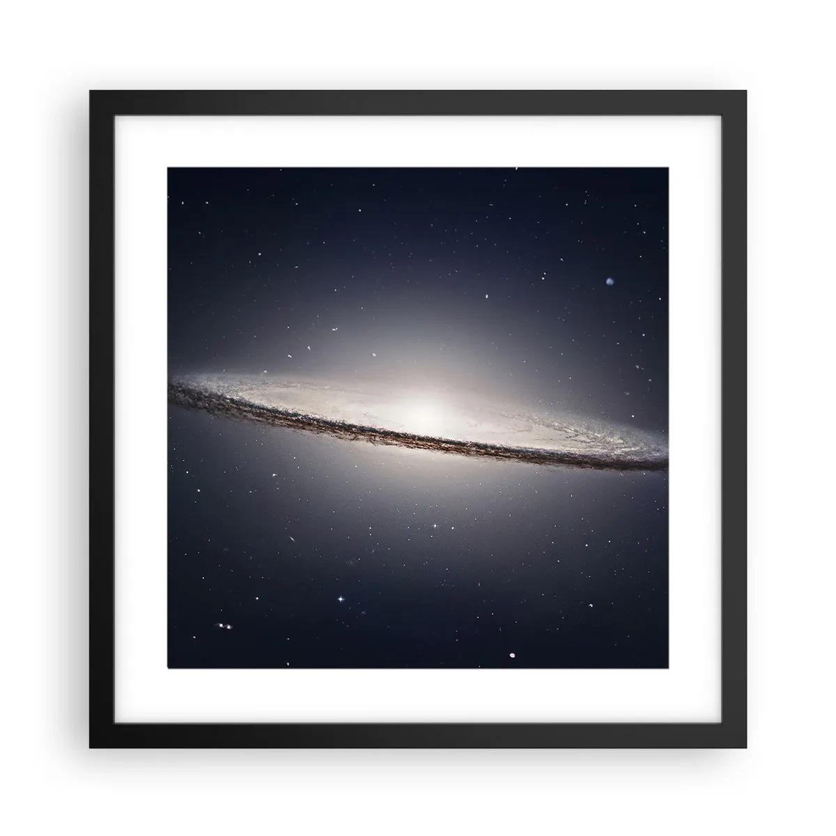 Affiche dans un cadre noir - Poster - Il y a bien longtemps, dans une galaxie très lointaine… - 40x40 cm