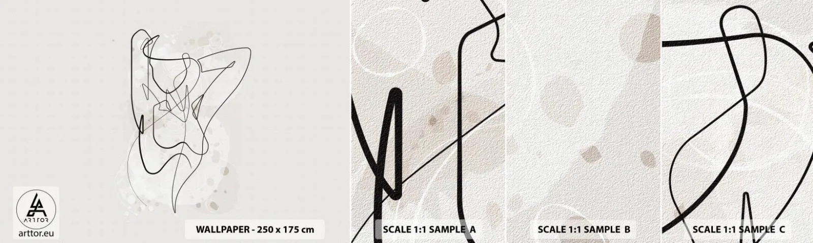 Échantillon De Papier Peint Standard Eco - L'art de la séduction - Femme, Graphique, Morceau - 100x30 cm