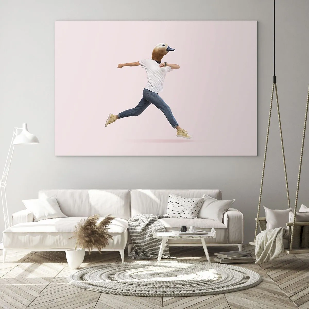 Impression sur verre - Image sur verre - Une pincée d'absurdité - 100x70cm - Une pincée d'absurdité - Décoration murale moderne pour le salon et la chambre ARTTOR