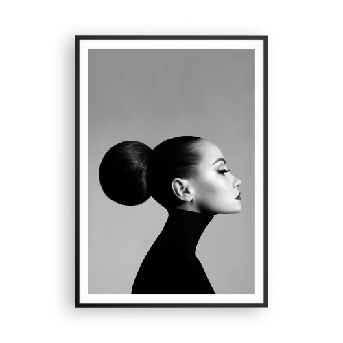 Affiche dans un cadre noir - Poster - Néfertiti moderne - 70x100 cm