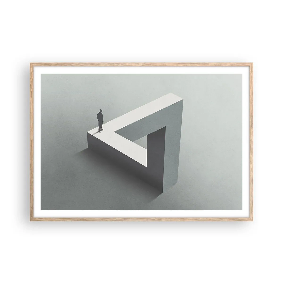 Affiche dans un chêne clair - Poster - Mais c'est possible - 100x70 cm