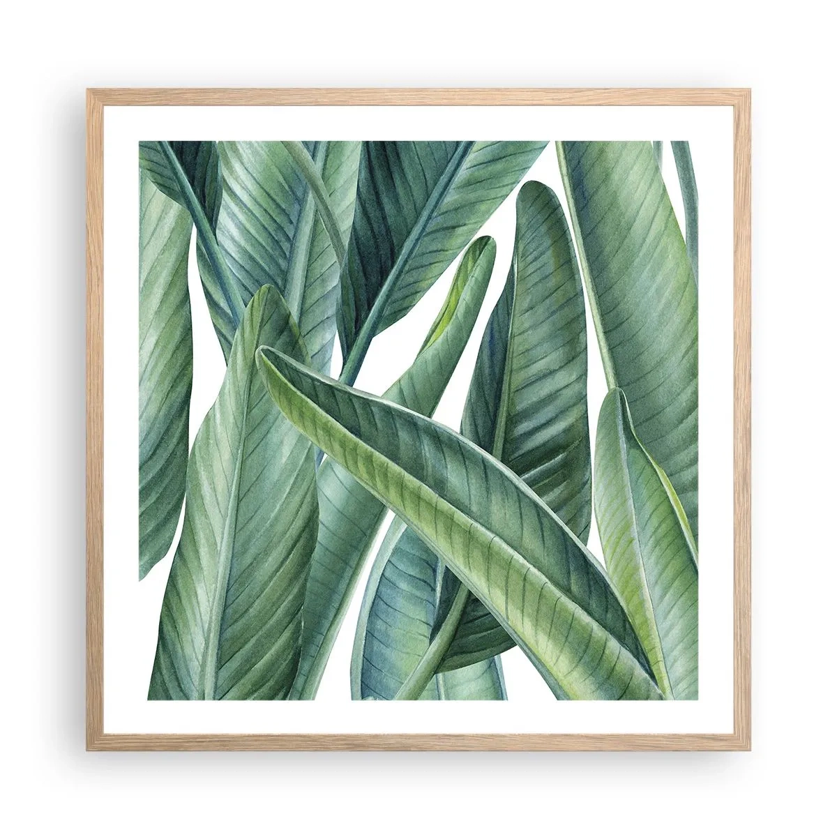 Affiche dans un chêne clair - Poster - La nature face à elle-même - 60x60 cm