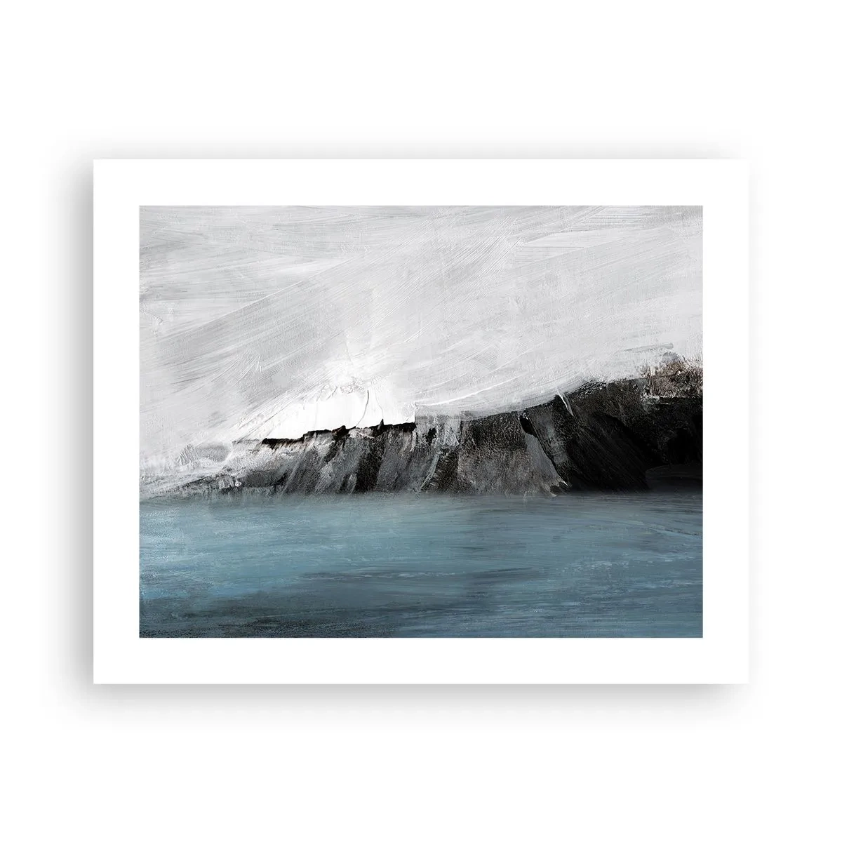 Affiche - Poster - Eau – terre : choc des éléments - 50x40 cm