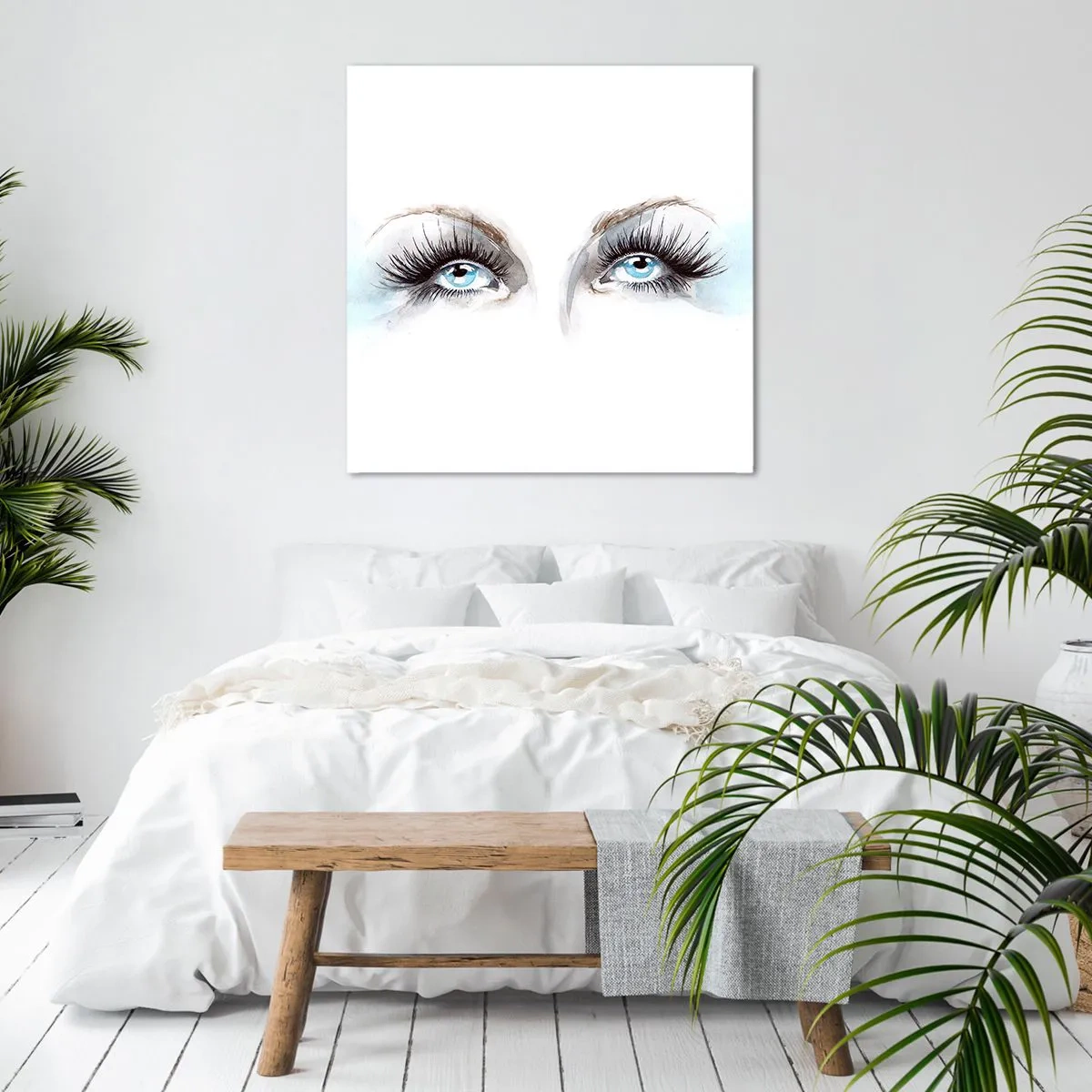 Impression sur toile - Image sur toile - Yeux d'ange? - 40x40 cm