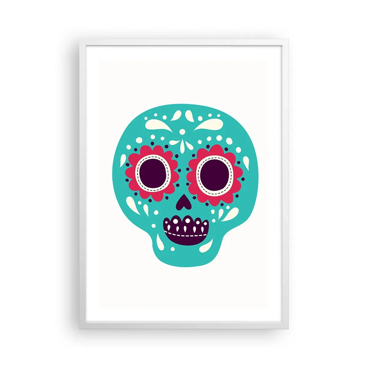 Affiche dans un cadre blanc - Poster - La vie – du plaisir jusqu'à la mort - 50x70 cm