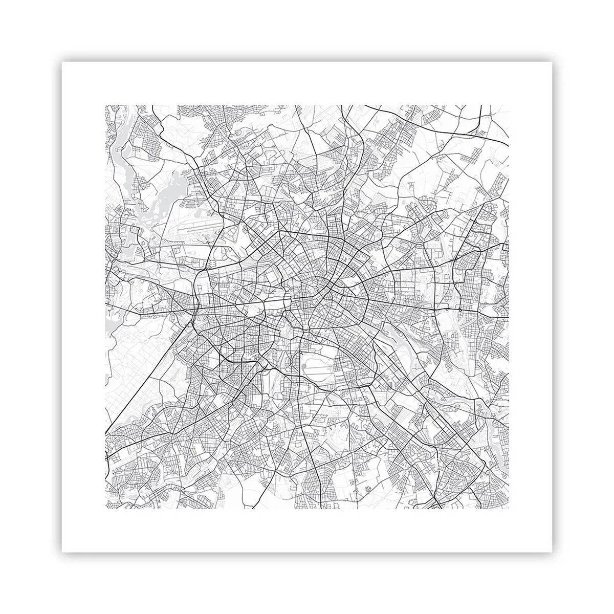 Affiche - Poster - Fleur de Berlin - 40x40 cm