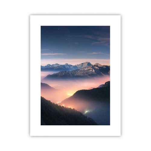 Affiche - Poster - Lumière dans les vallées - 30x40 cm