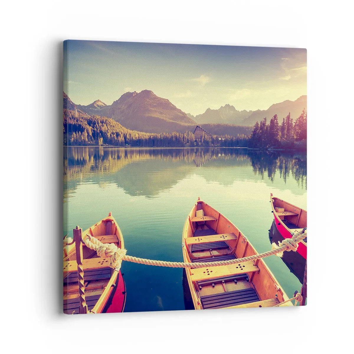 Impression sur toile - Image sur toile - Vivre selon ses règles - 40x40 cm