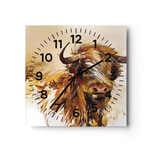 Horloge murale - Pendule murale - Fierté du chasseur - 40x40 cm