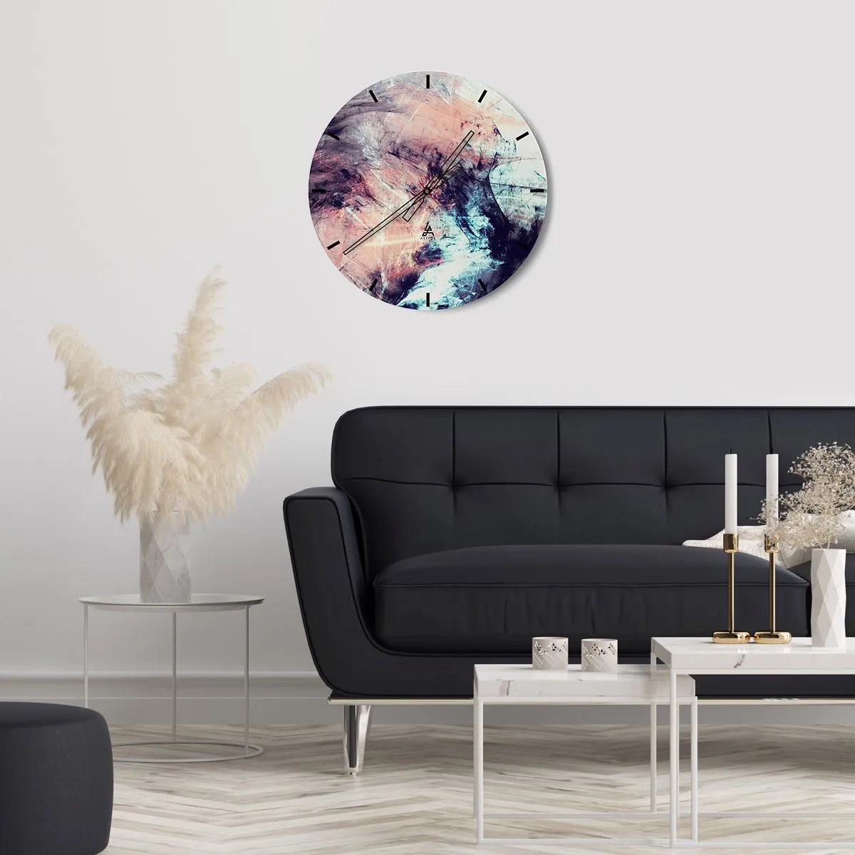 Horloge murale - Pendule murale - Sentir le vent - 40x40 cm