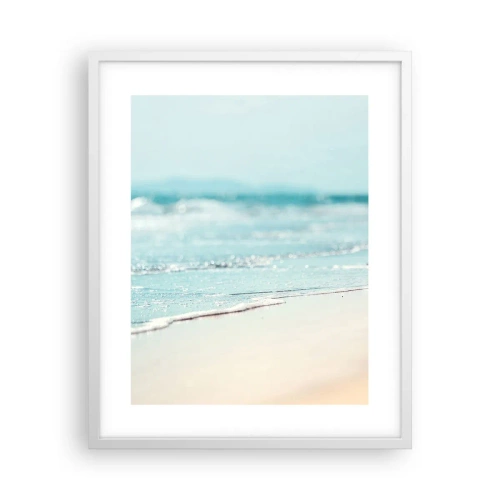 Affiche dans un cadre blanc - Poster - Chaleur et bruissement - 40x50 cm