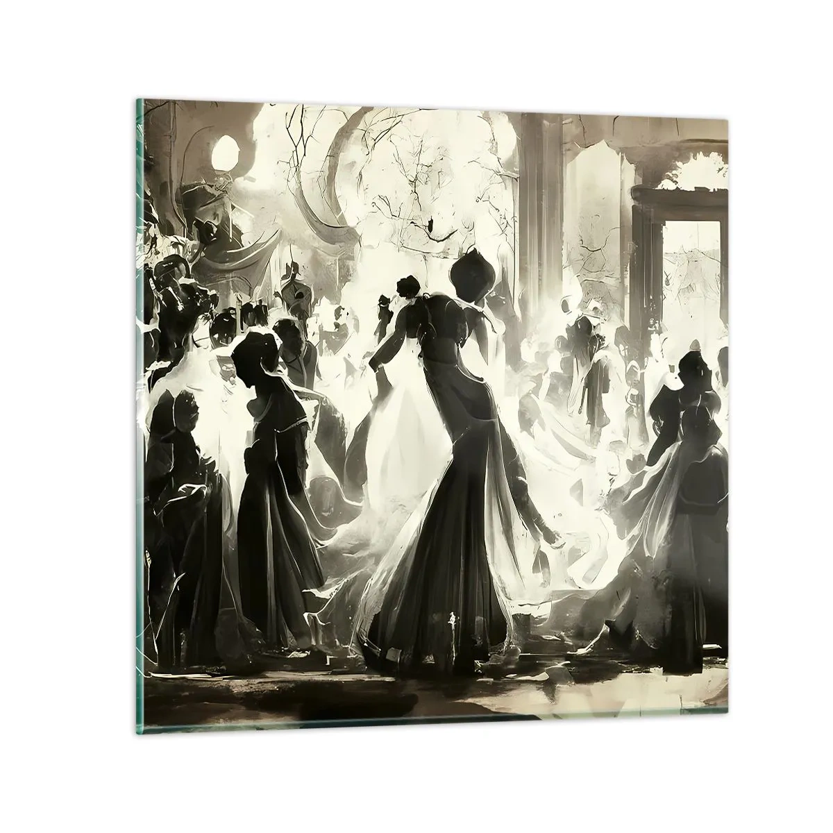 Impression sur verre - Image sur verre - La grande mascarade - 40x40 cm