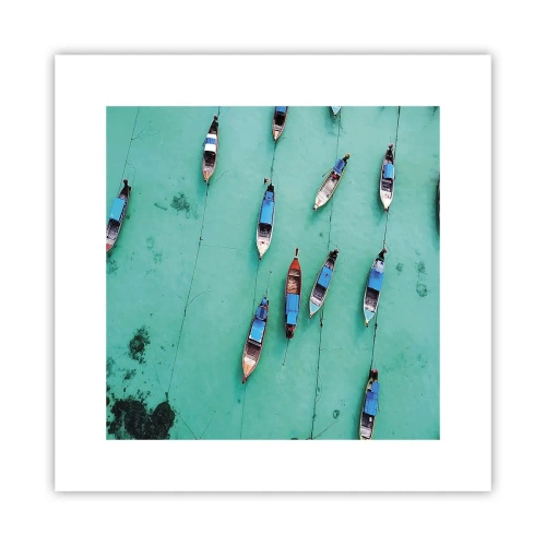 Affiche - Poster - Dans une attente jouyeuse - 30x30 cm