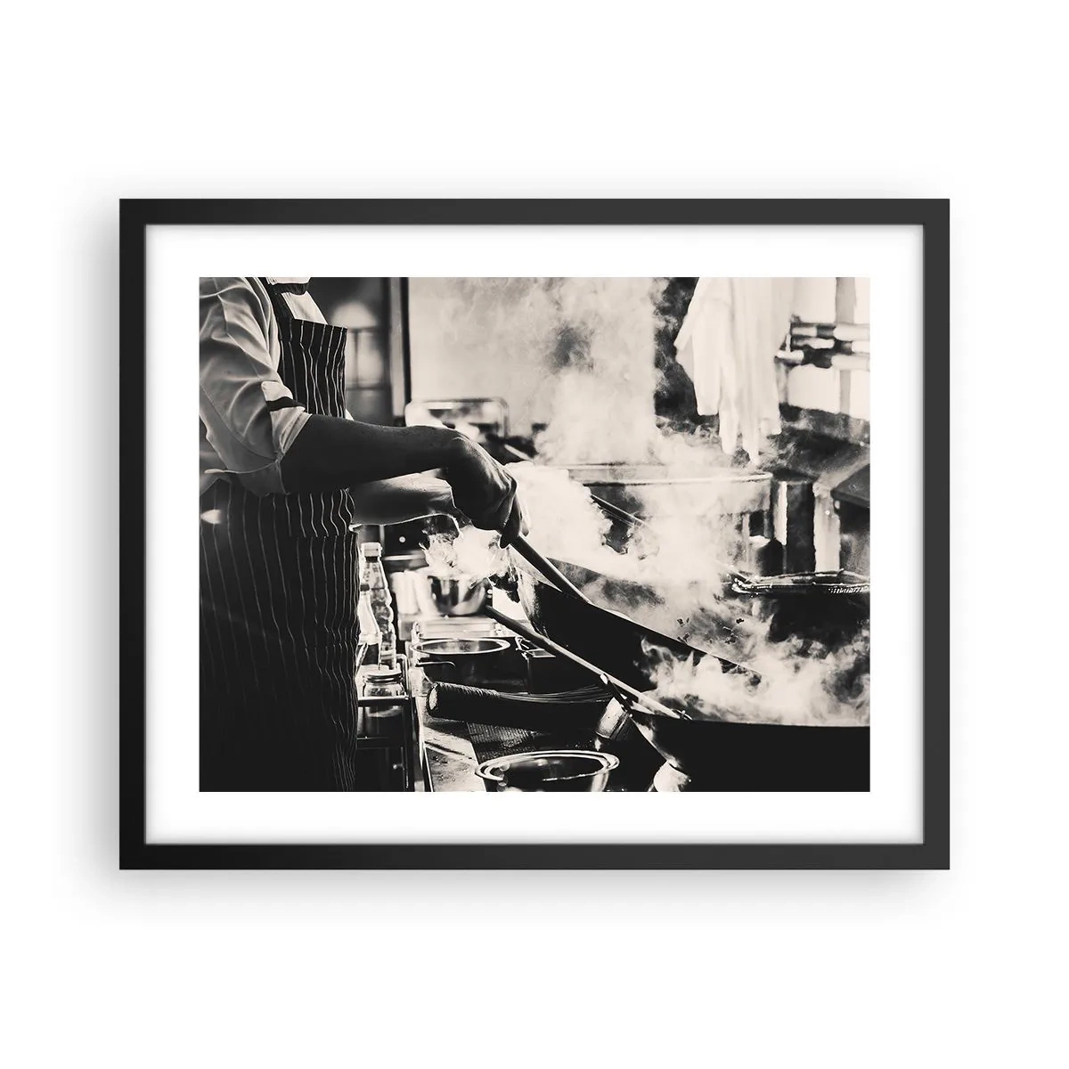 Affiche dans un cadre noir - Poster - Alchimie des saveurs - 50x40 cm