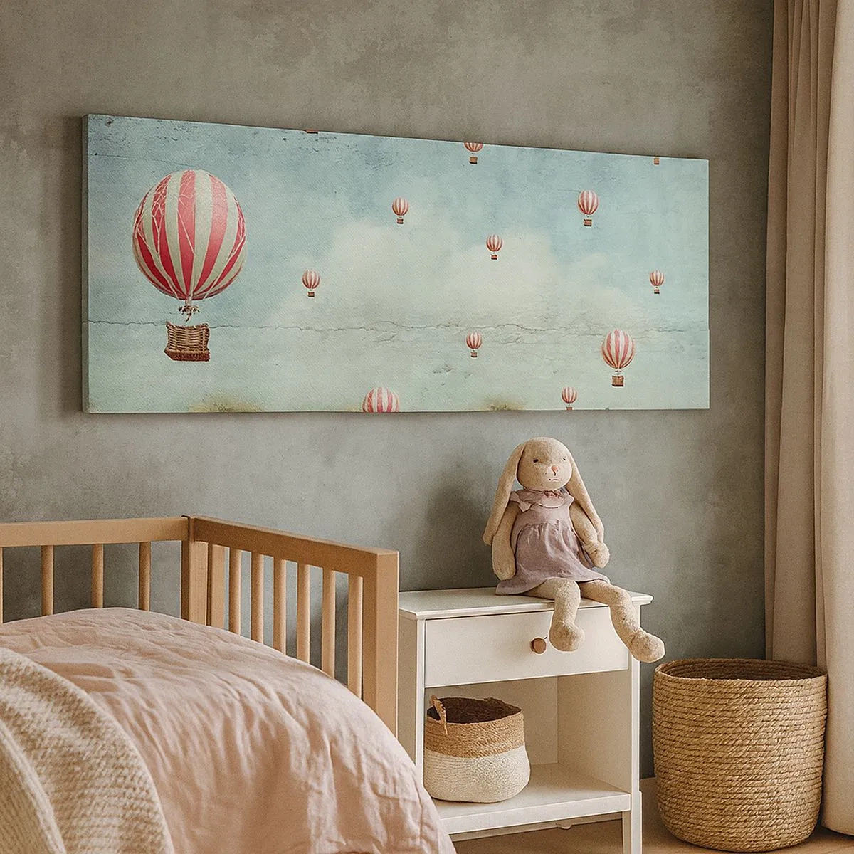 Impression sur toile - Image sur toile - Libre de l'agitation de la vie - 100x40 cm