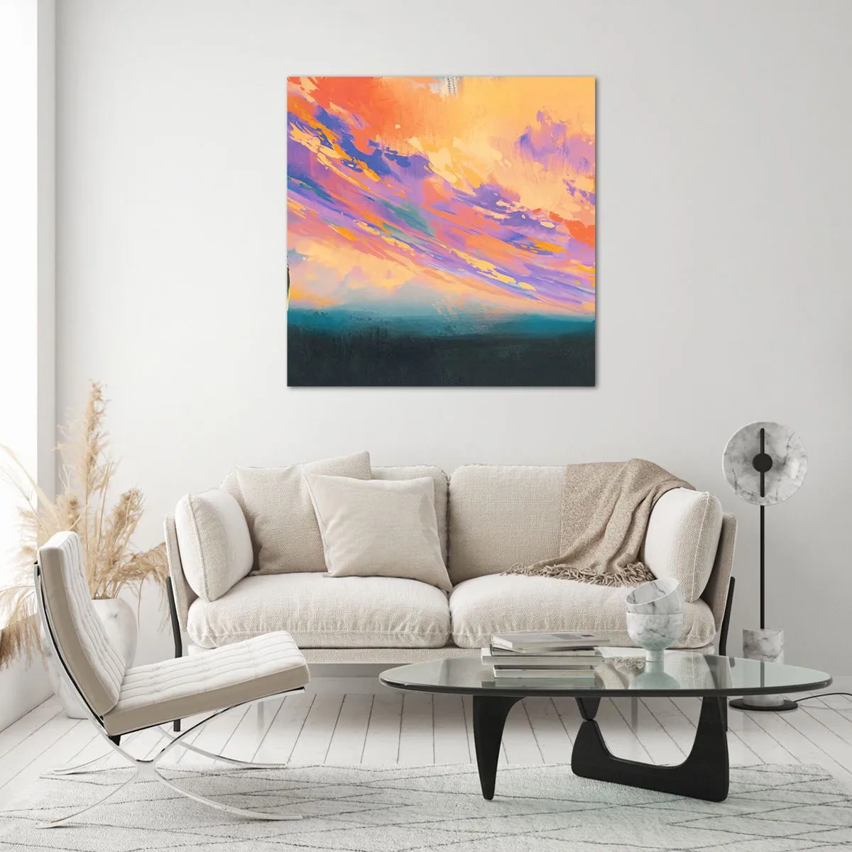 Impression sur verre - Image sur verre - La force d'attraction - 60x60 cm