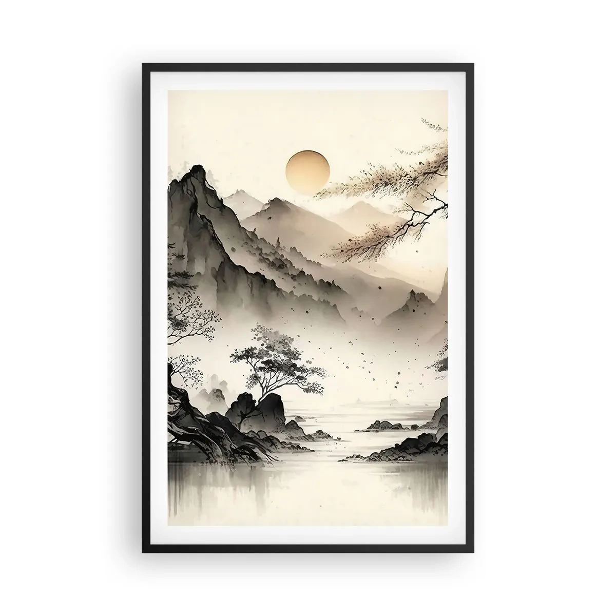 Affiche dans un cadre noir - Poster - Le charme unique de l'Orient - 61x91 cm