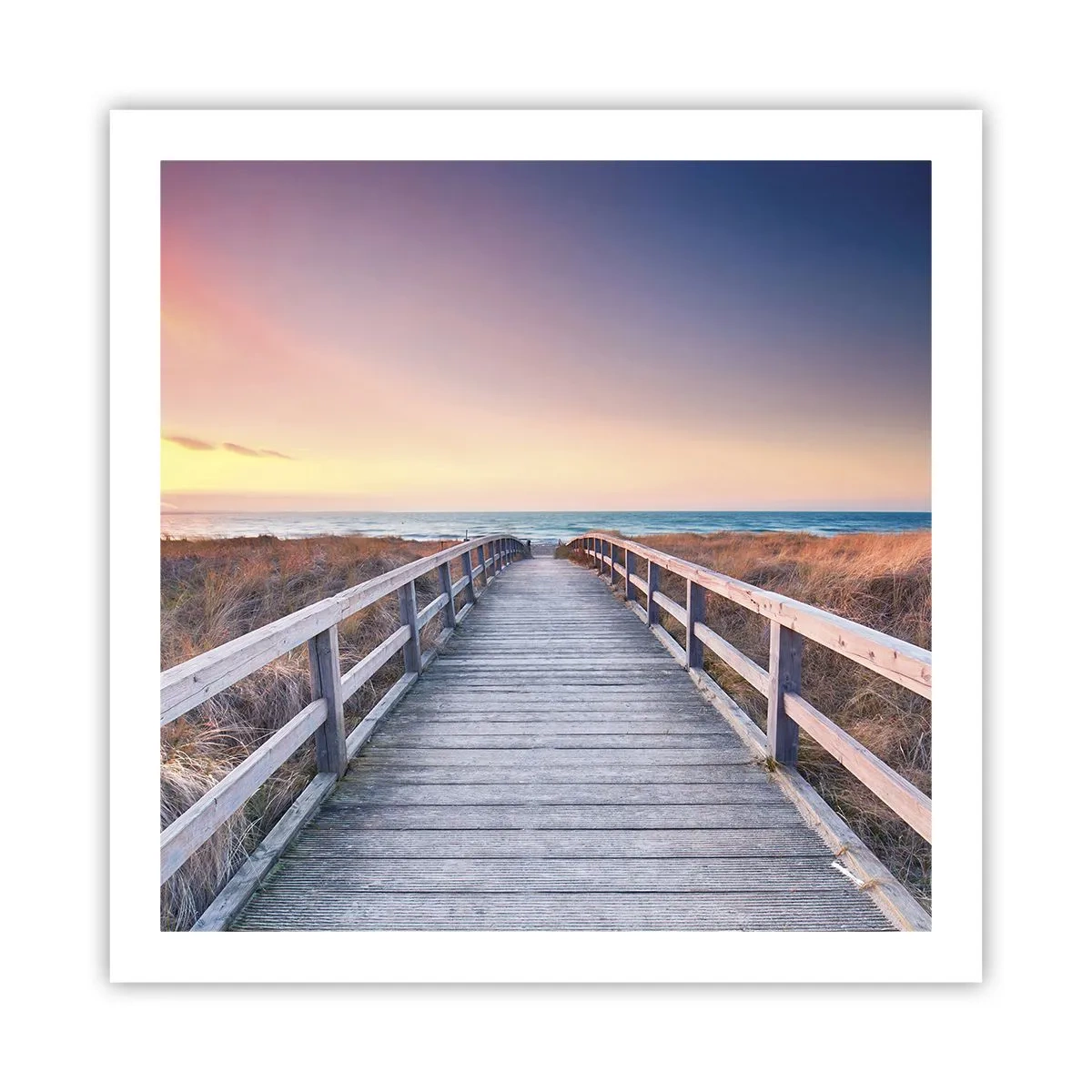 Affiche - Poster - Aurore baltique du soir - 60x60 cm