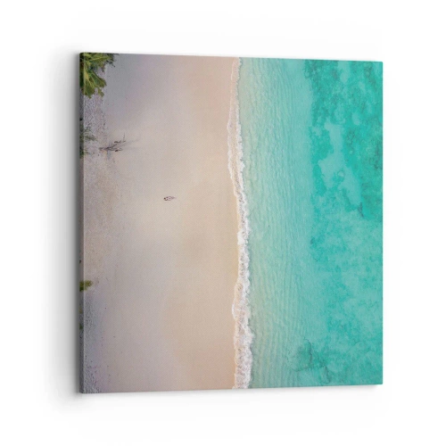 Impression sur toile - Image sur toile - Plage paradisiaque - 70x70 cm