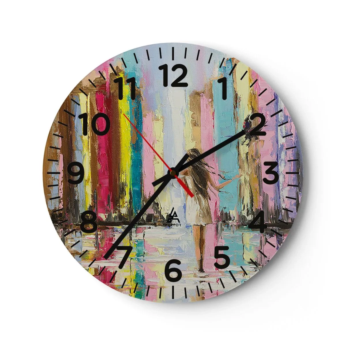 Horloge murale - Pendule murale - Viens avec moi - 30x30 cm