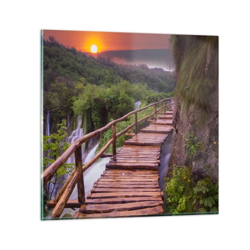 Impression sur verre - Image sur verre - La beauté au-delà de la croyance - 60x60 cm