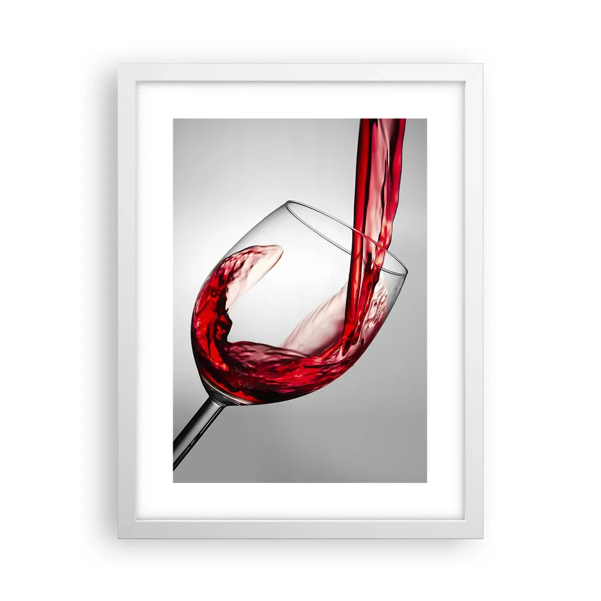 Affiche dans un cadre blanc - Poster - Nuance - mouvement - son - 30x40 cm