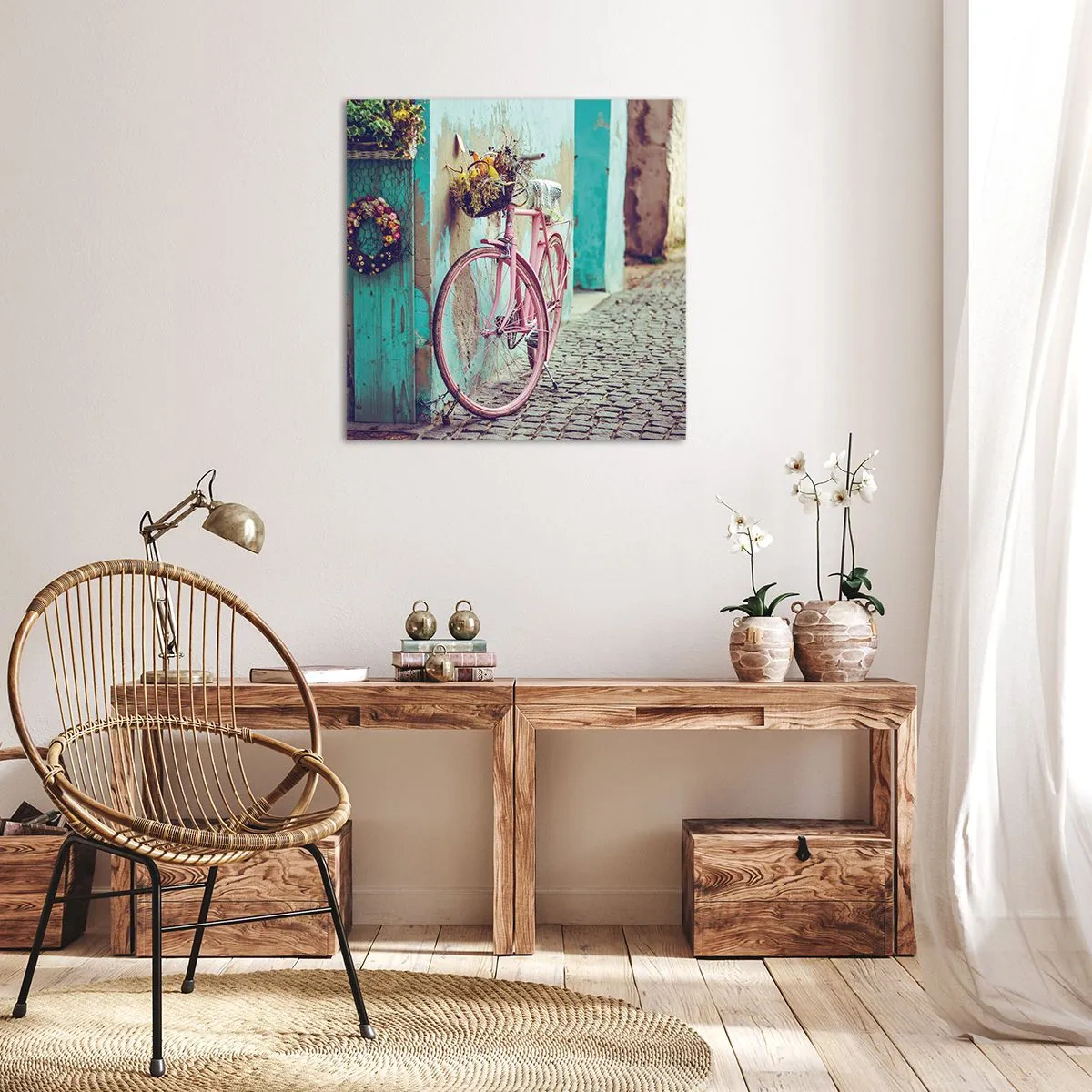 Impression sur toile - Image sur toile - Je reviens tout de suite - 70x70 cm