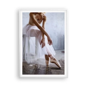 Affiche dans un cadre blanc - Poster - Avant que les lumières de la rampe ne clignotent - 70x100 cm