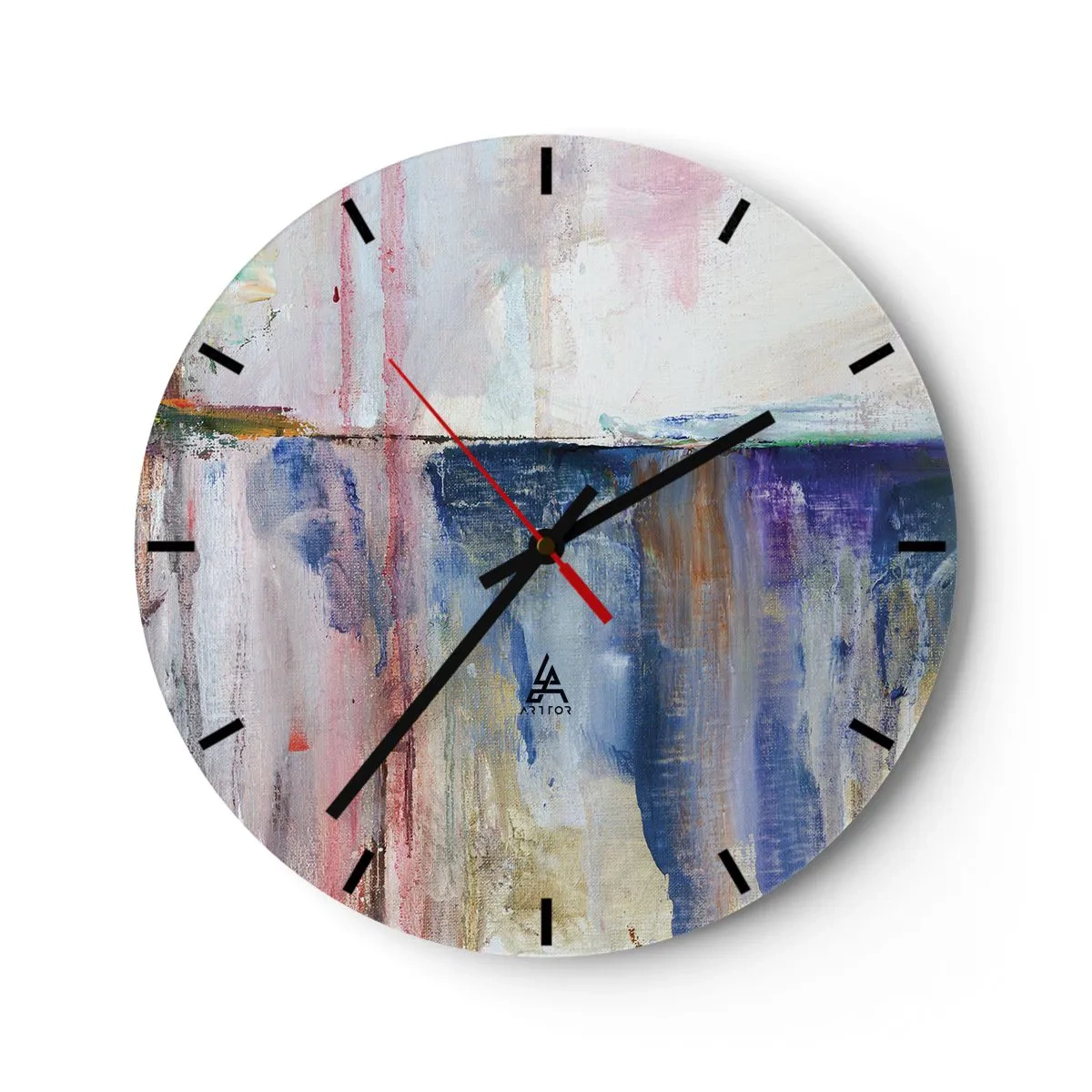 Horloge murale - Pendule murale - Impressions et associations colorées - 40x40 cm