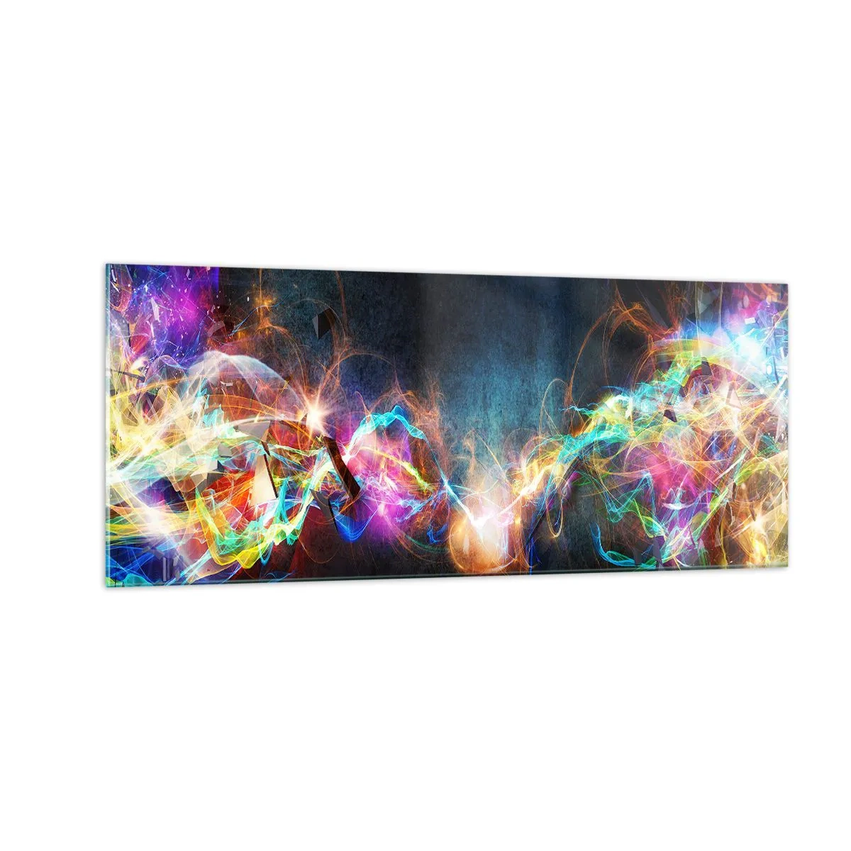 Impression sur verre - Image sur verre - Joyeusement contre l'obscurité - 100x40 cm