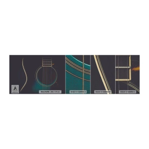 Échantillon de Papier Peint Premium Sand - Le calme avant la tempête - Guitare, Musique, Cordes - 100x30 cm