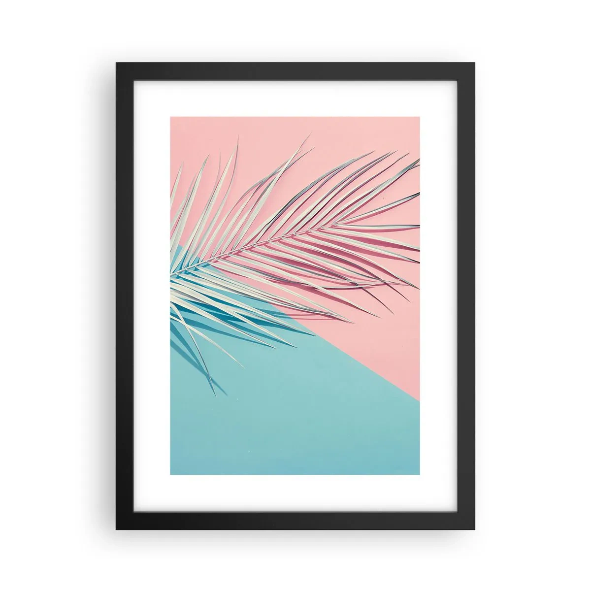 Affiche dans un cadre noir - Poster - Impression tropicale - 30x40 cm