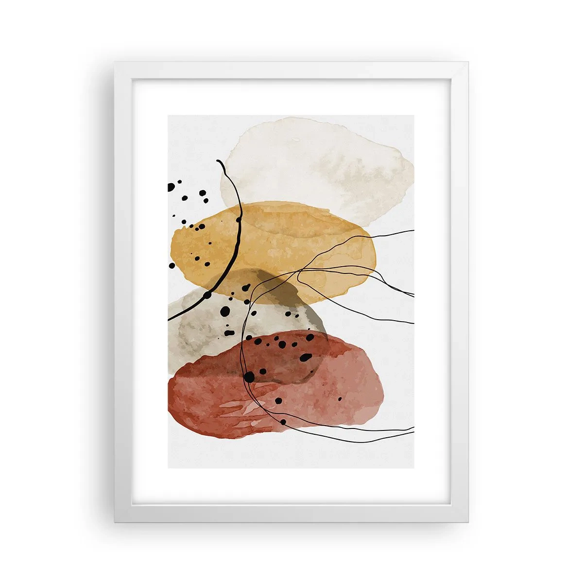 Affiche dans un cadre blanc - Poster - Léger et transparent comme l'air - 30x40 cm