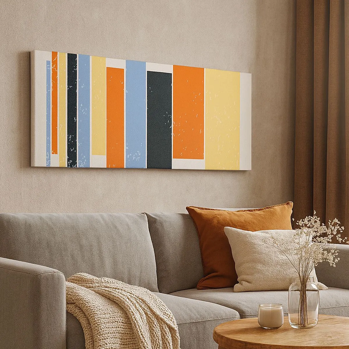 Impression sur toile - Image sur toile - Notation musicale - 100x40 cm