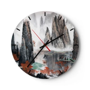 Horloge murale - Pendule murale - De puissants gardiens - 40x40 cm