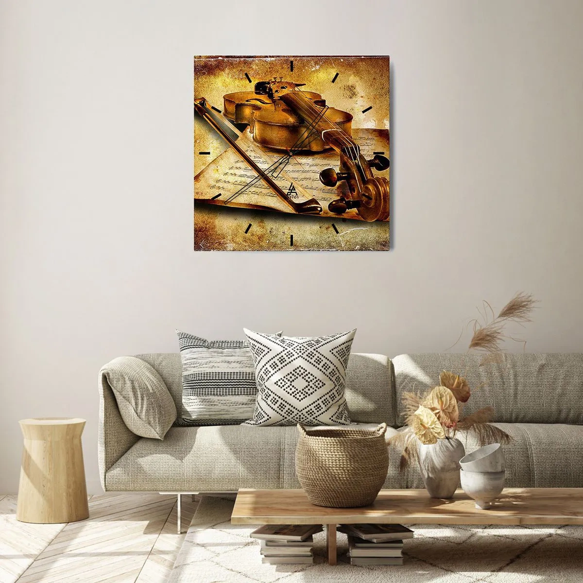 Horloge murale - Pendule murale - Besoin immédiat d'un virtuose - 30x30 cm