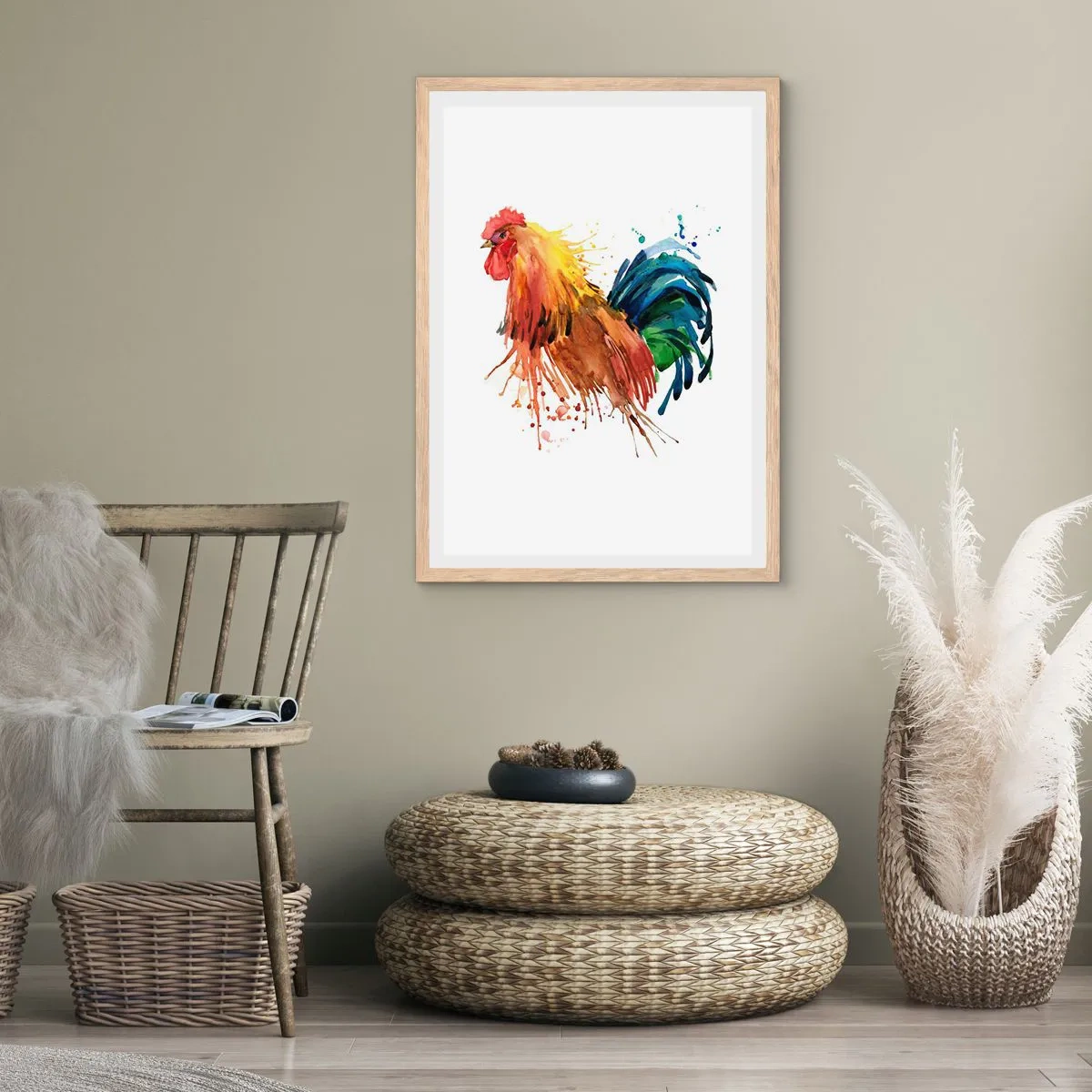 Affiche dans un chêne clair - Poster - Robe royale, fierté royale - 50x70 cm