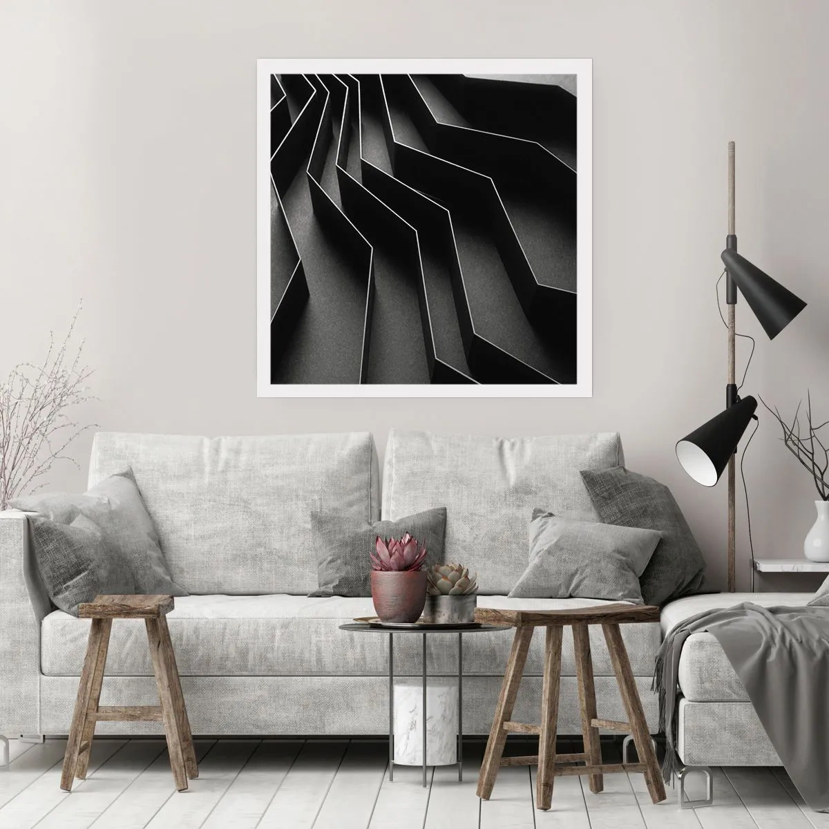 Affiche - Poster - Ordre spatial - 30x30 cm