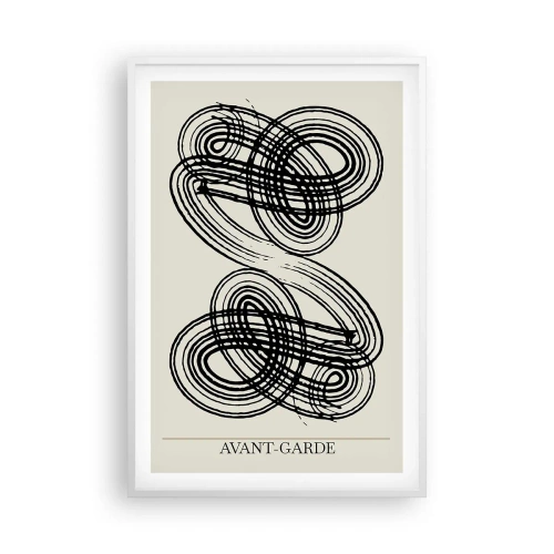 Affiche dans un cadre blanc - Poster - C'est venu spontanément - 61x91 cm