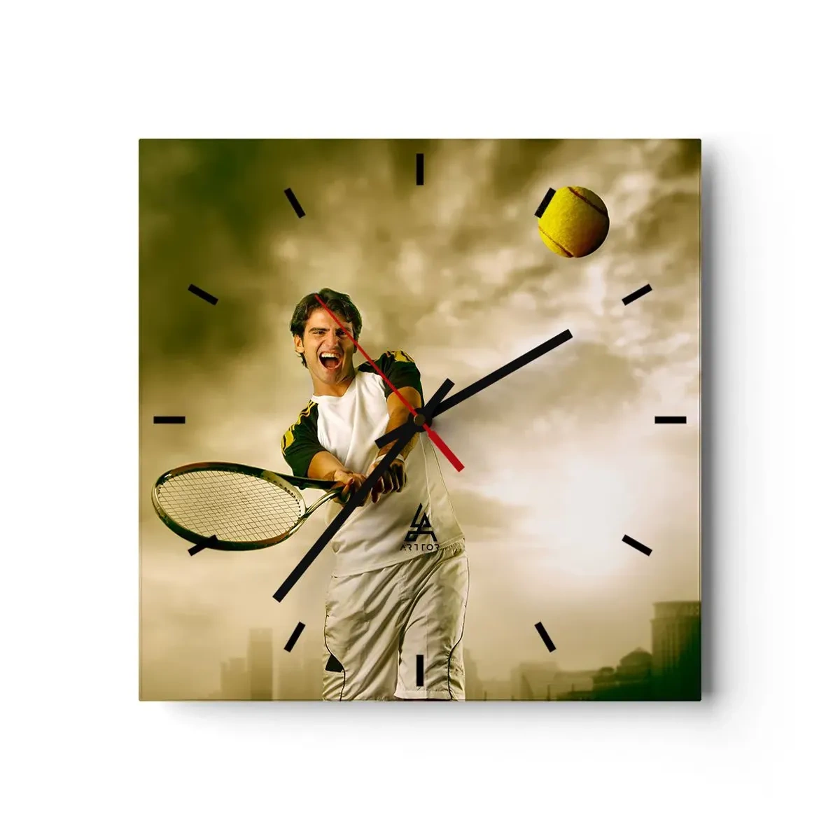 Horloge murale - Pendule murale - Énergie et joie - 40x40 cm